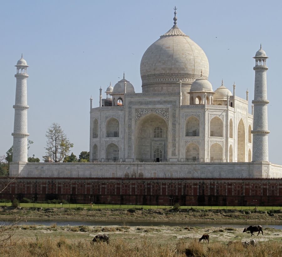 AGRA...TAJ MAHAL rear with    River Yamuna.JPG