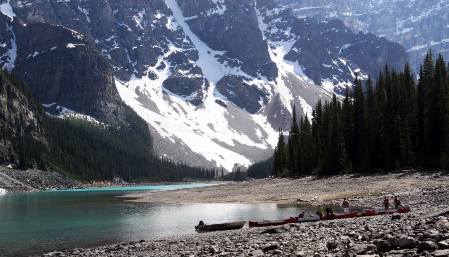 MORAINE  LAKE    water low    BANFF. N. P..jpg